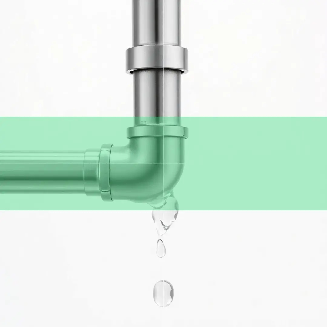 Image fuite d'eau de robinet plombier urgence Mortier Sanitaire Genève