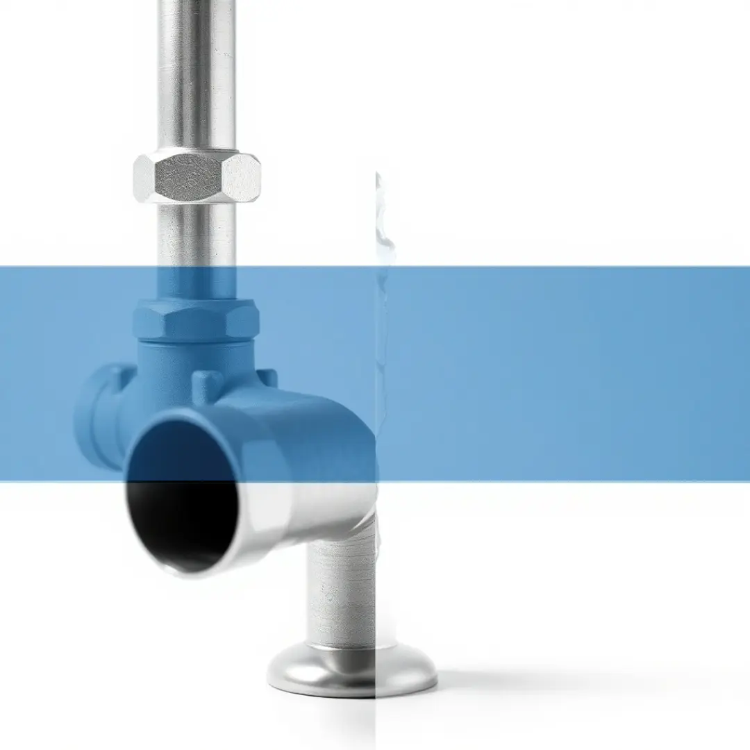 image d'une fuite de robinet de salle de bain